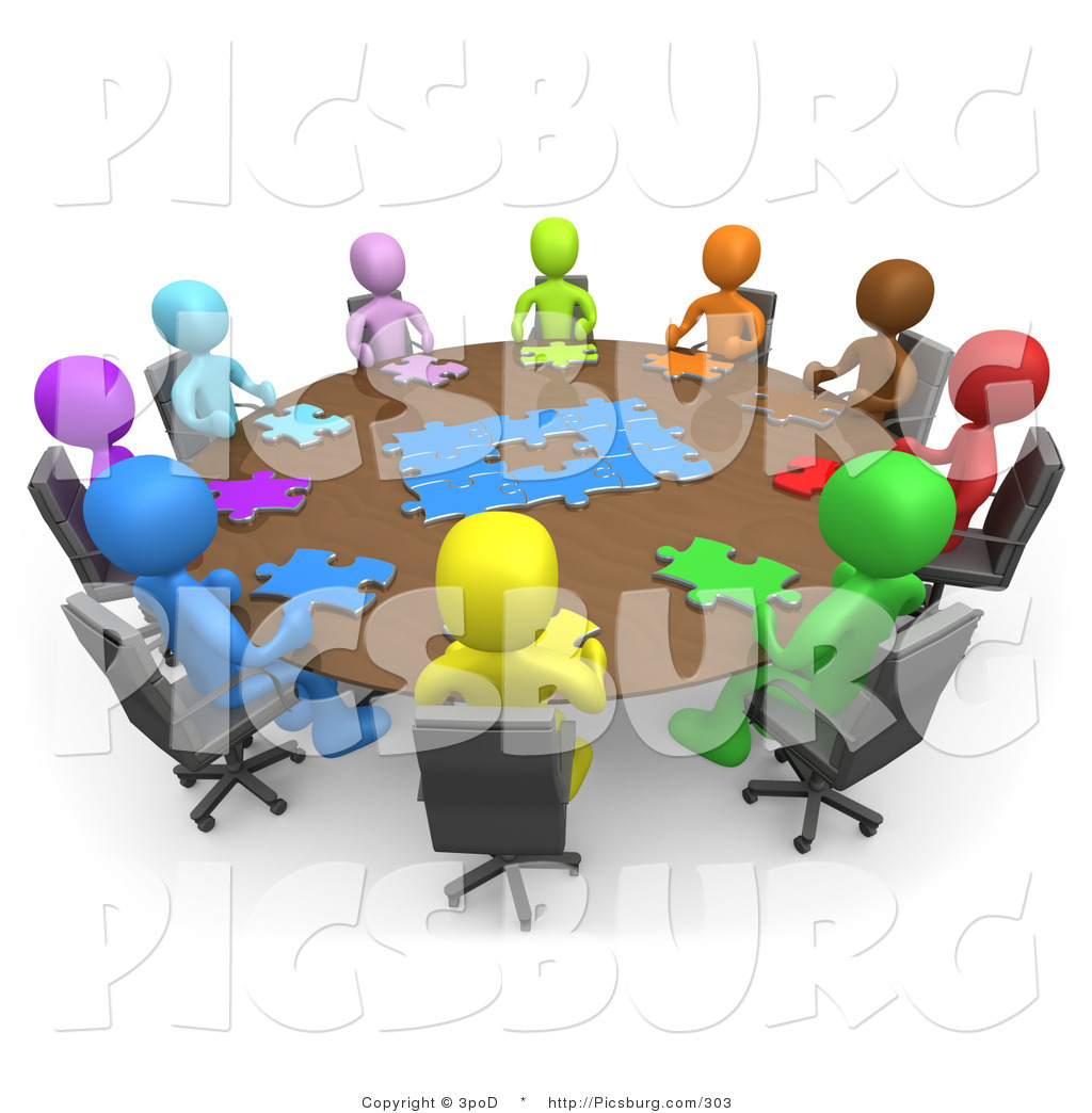 Meeting clipart unit. Clip art of d