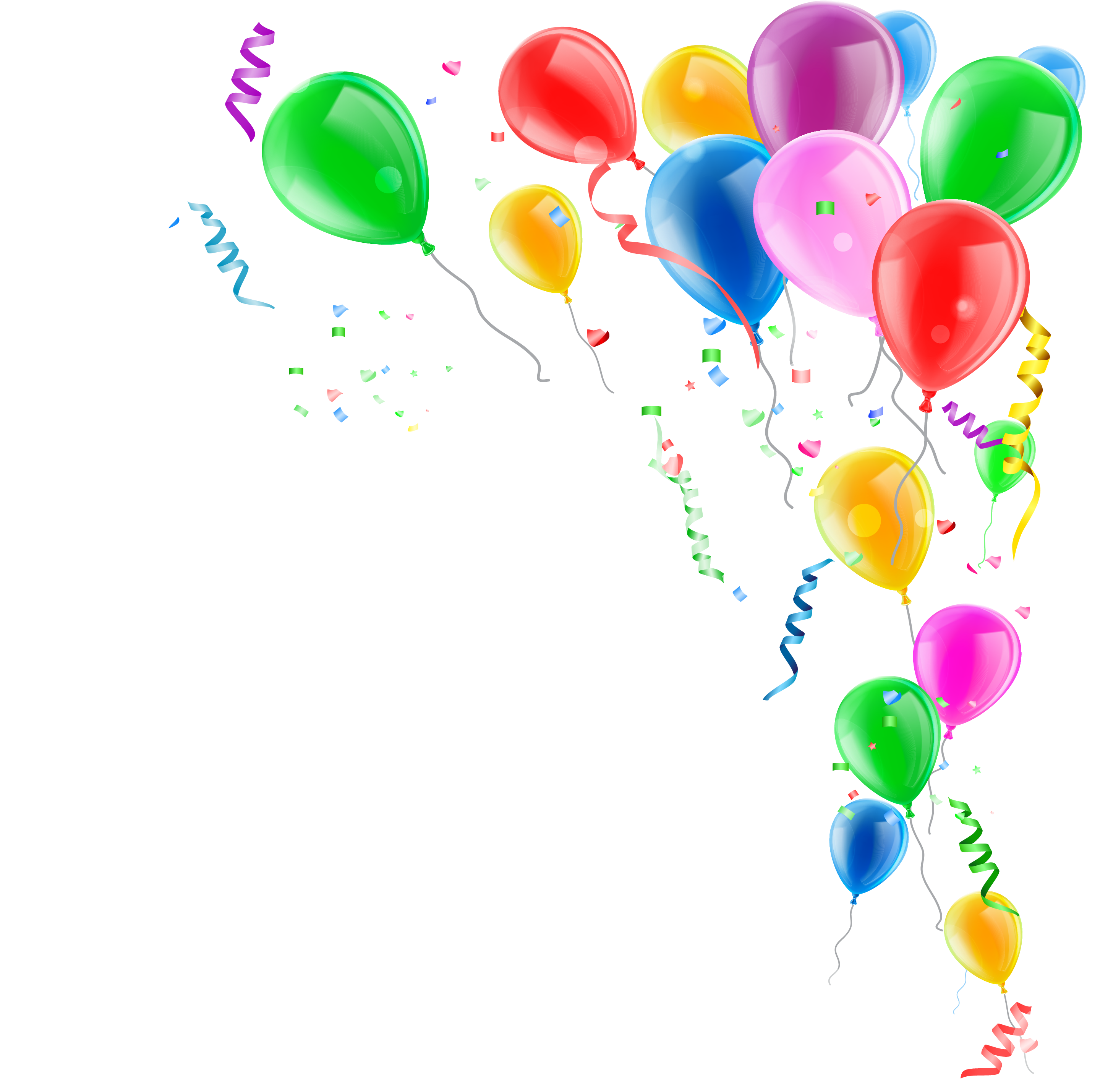 Confetti clipart balloon confetti. Toy balloons and png