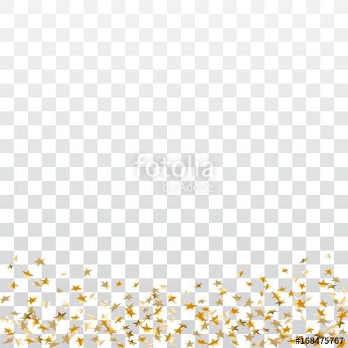 Confetti clipart floor png. Gold stars celebration isolated