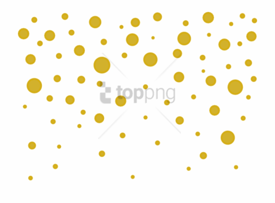 confetti clipart gold dot