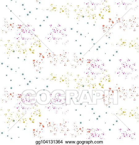Eps vector abstract stardust. Confetti clipart neon