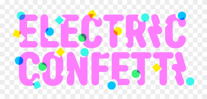 Confetti clipart neon. Electric signs pinclipart 