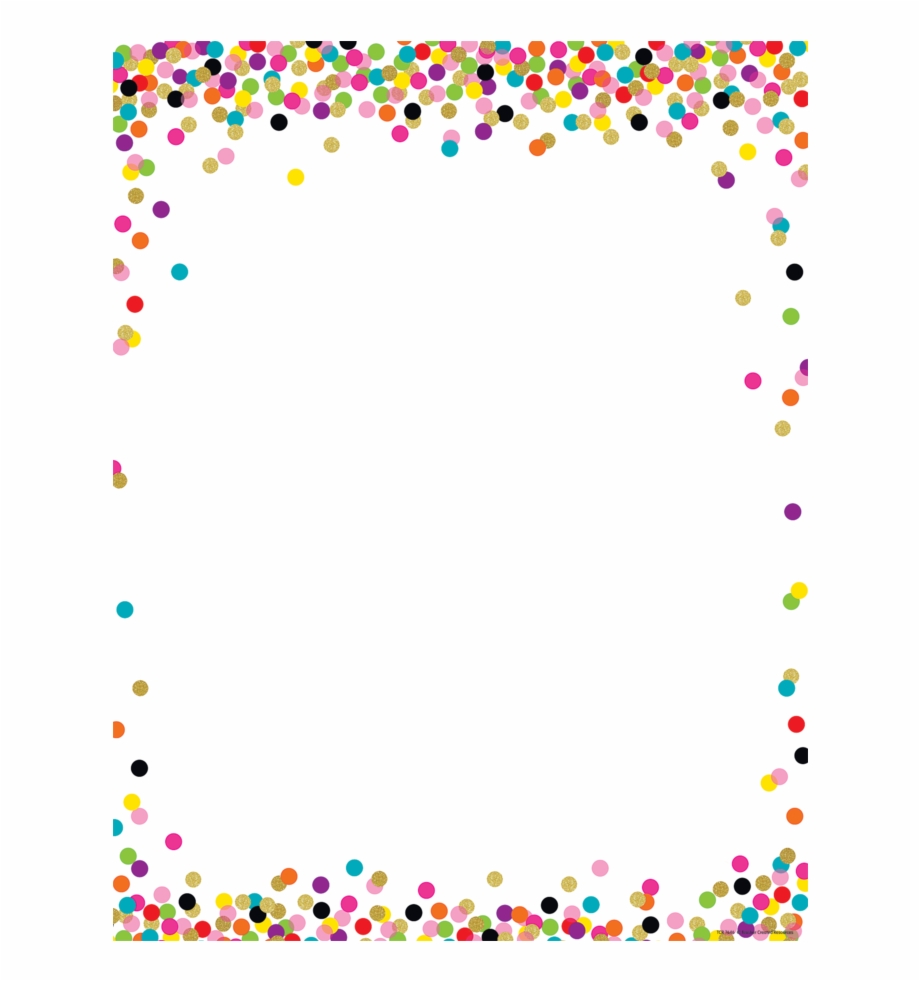 Confetti Clipart Page Border Confetti Page Border Transparent FREE For 