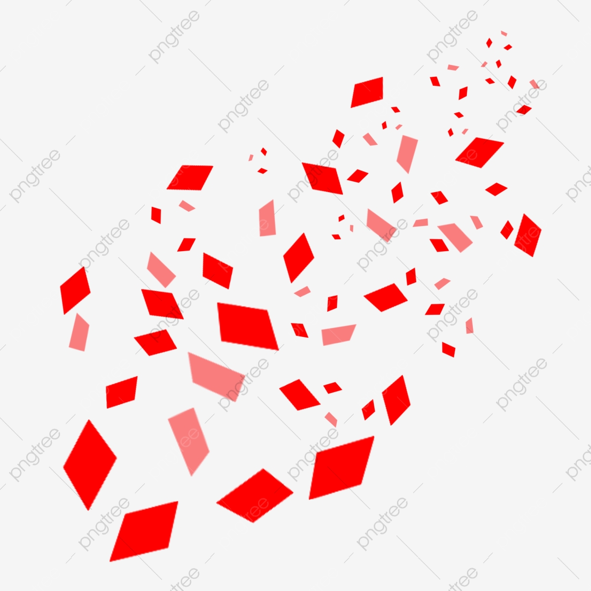 Png transparent . Confetti clipart red