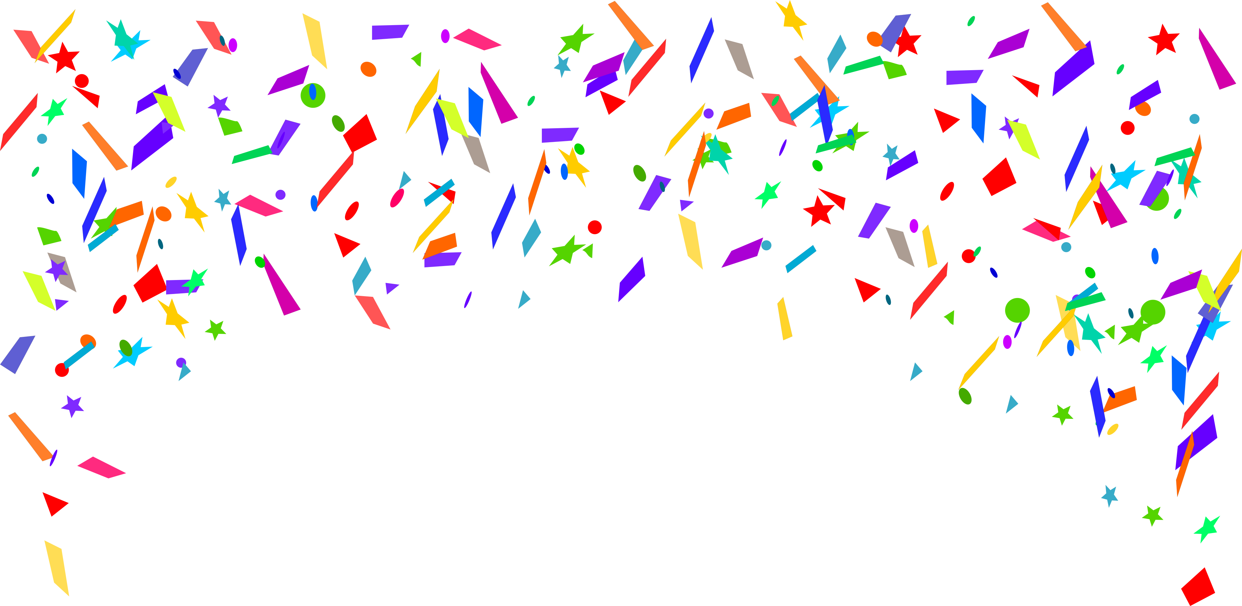  background png transparent. Confetti clipart spray