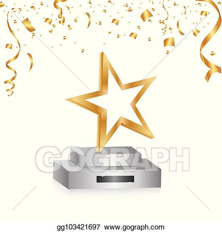 Vector art background first. Confetti clipart winner
