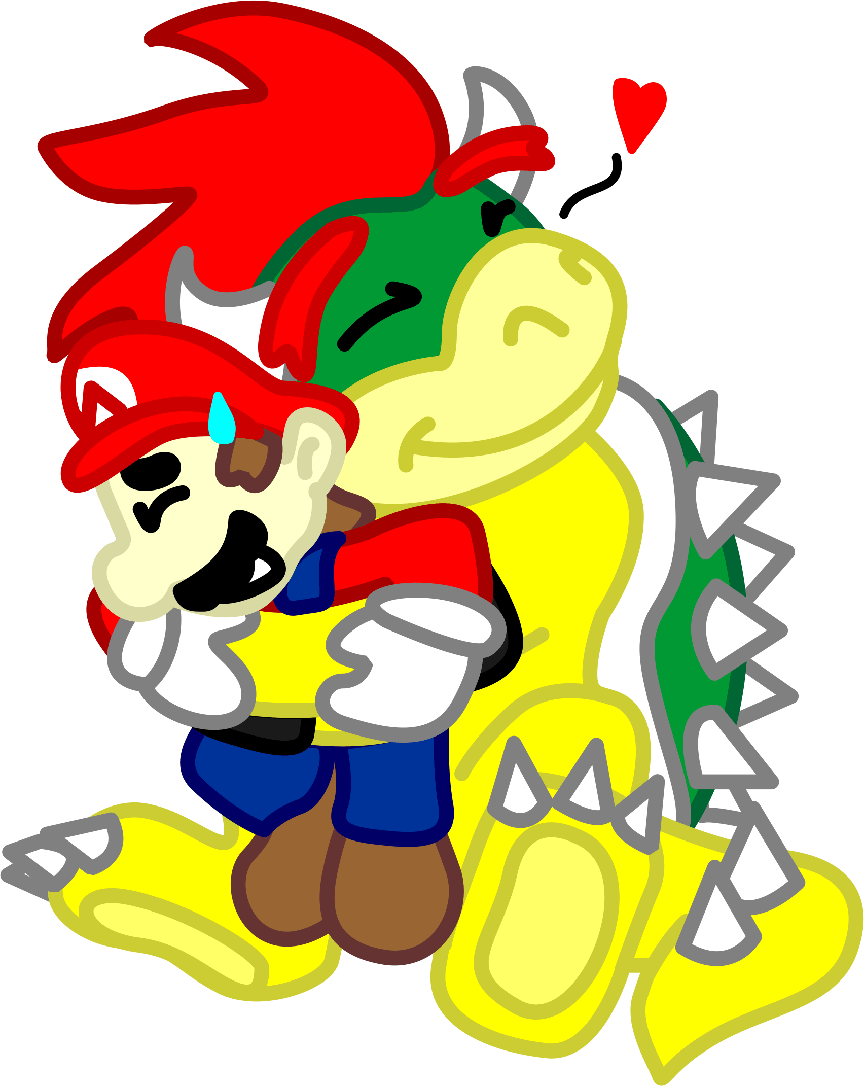 Conflict clipart grudge. Big bad bowser by