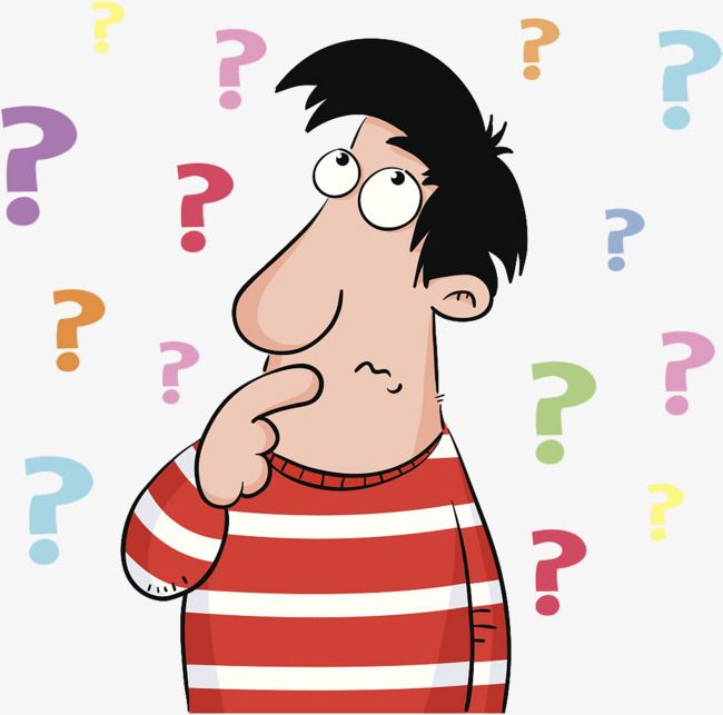 A cartoon illustration is. Confused clipart