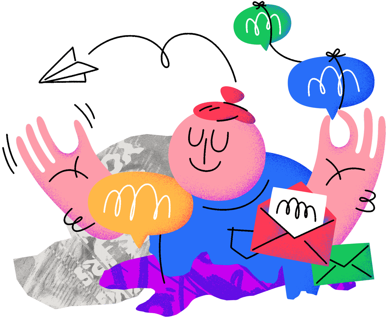 Confused clipart ambiguity. Illustration trends in web