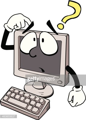 confused clipart computer