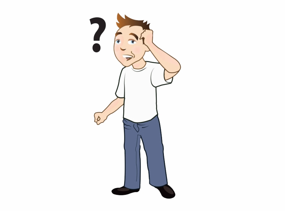 male clipart confused customer