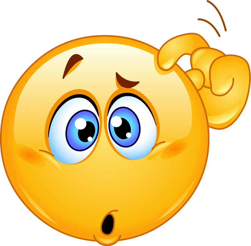 Confused clipart confused expression. Emoticon face group png