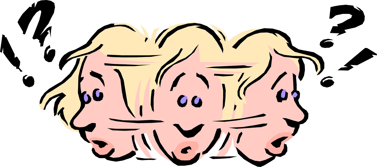 Chronicles of a lumpy. Confused clipart look back