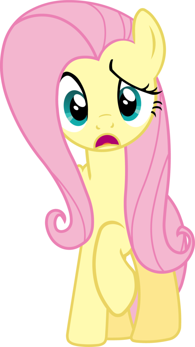 Fluttershy confusion by bobthelurker. Yelling clipart shoutout