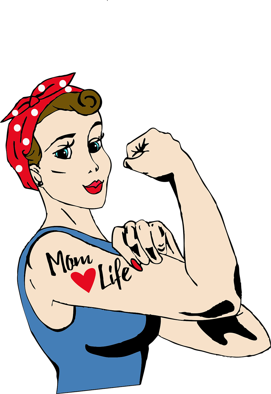 Mother clipart work at home. Working mom versus stay