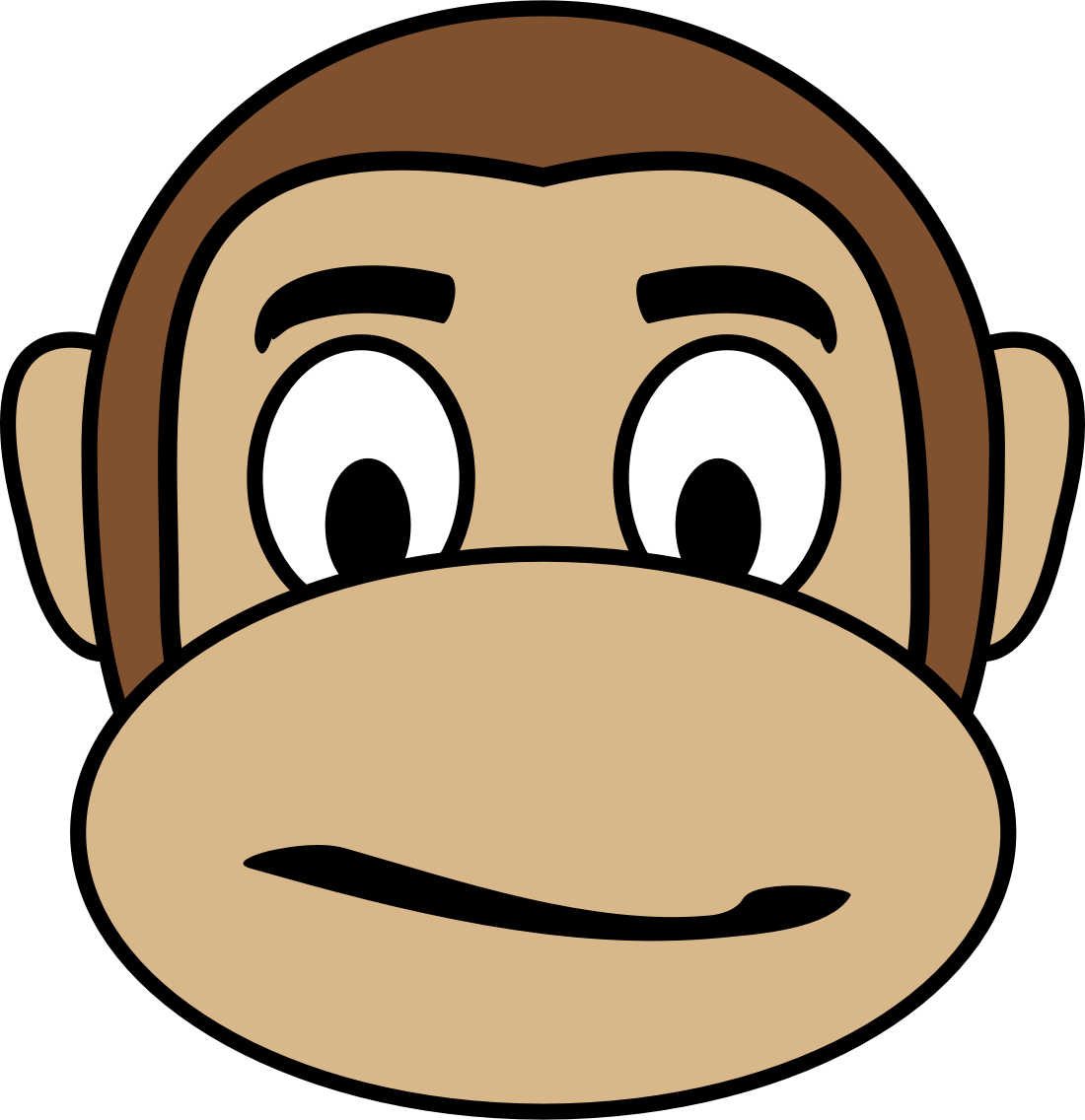 Confused big image png. Emoji clipart monkey
