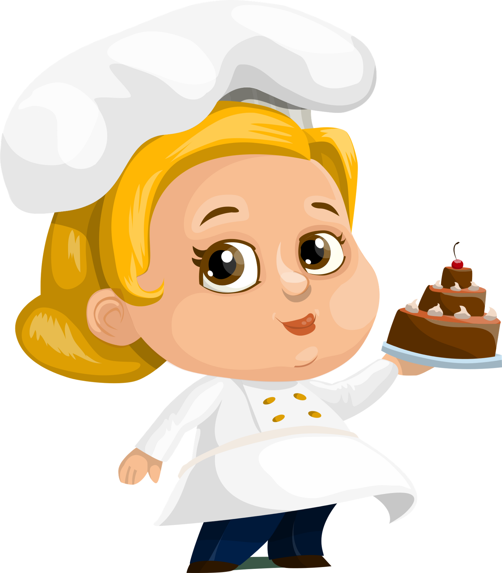 Confused clipart overlooked. Woman feeds cake to