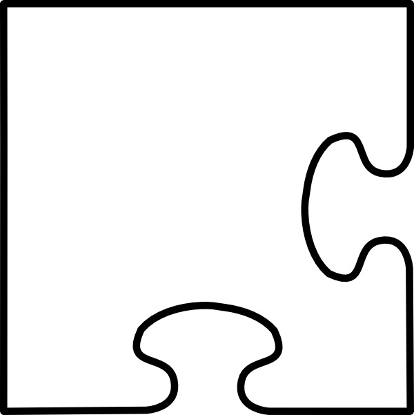 Number 4 clipart number puzzle. Piece drawing at getdrawings