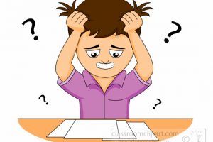 confused clipart question paper