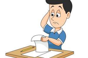 confused clipart question paper