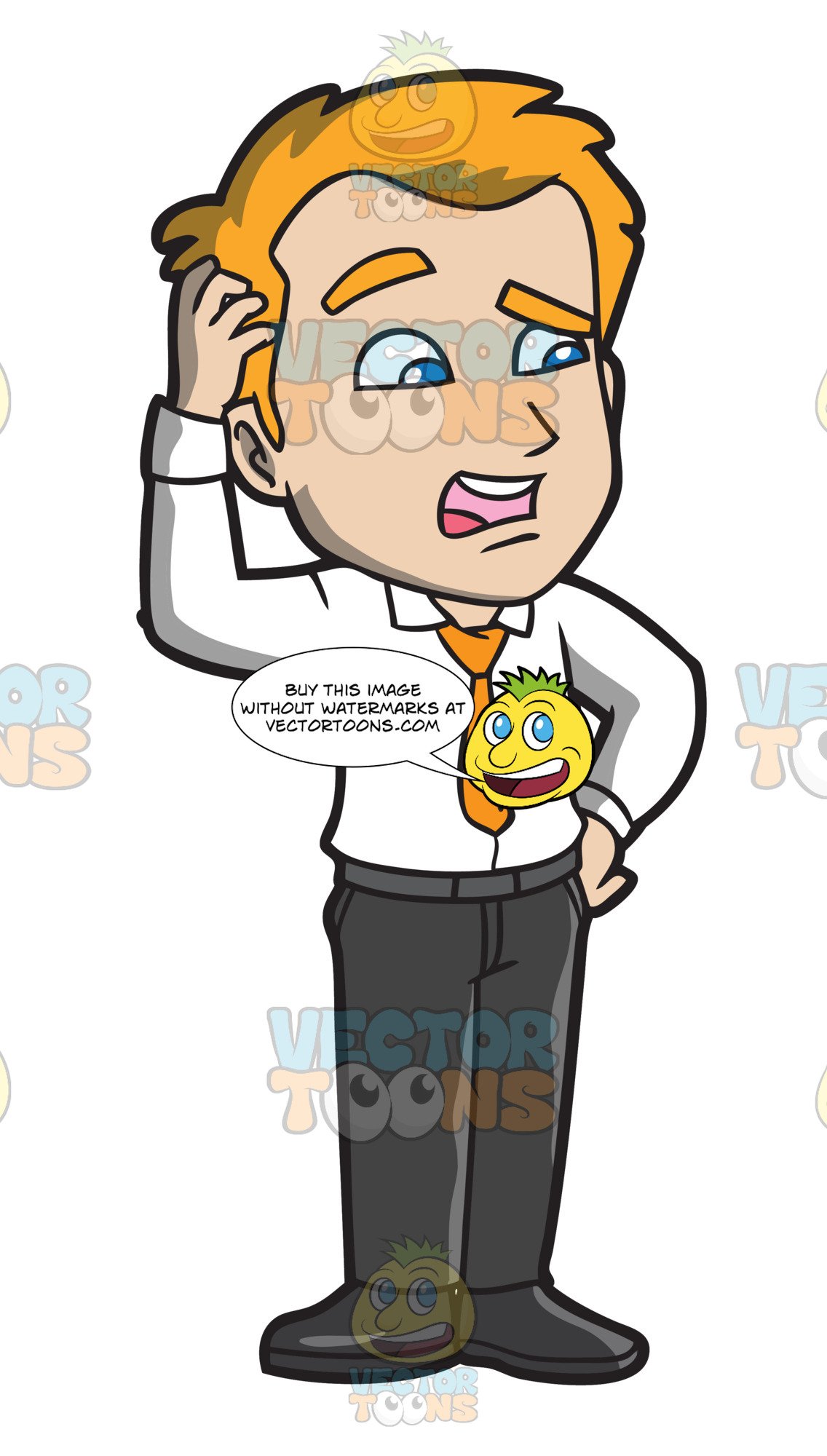 confused clipart scratch head