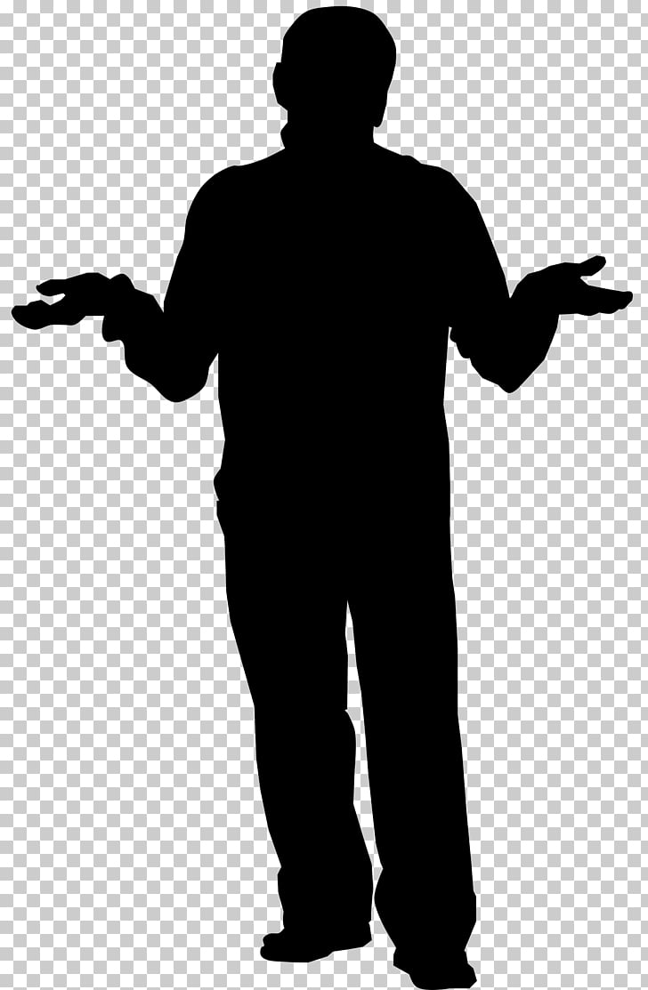 confused clipart silhouette