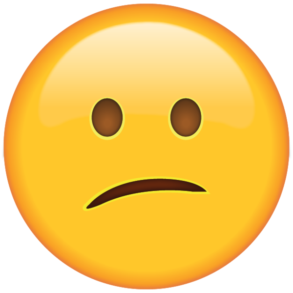 Confused face emoticon group. Microsoft clipart confusion