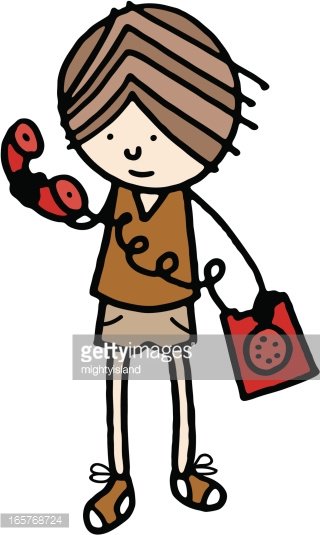 confused clipart telephone