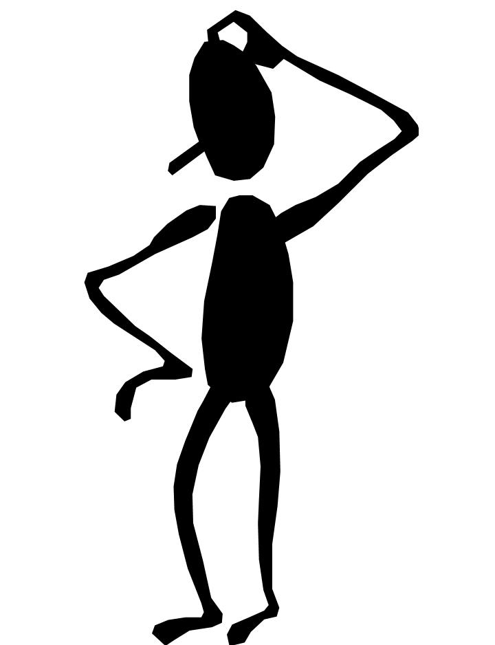 confused clipart thinker