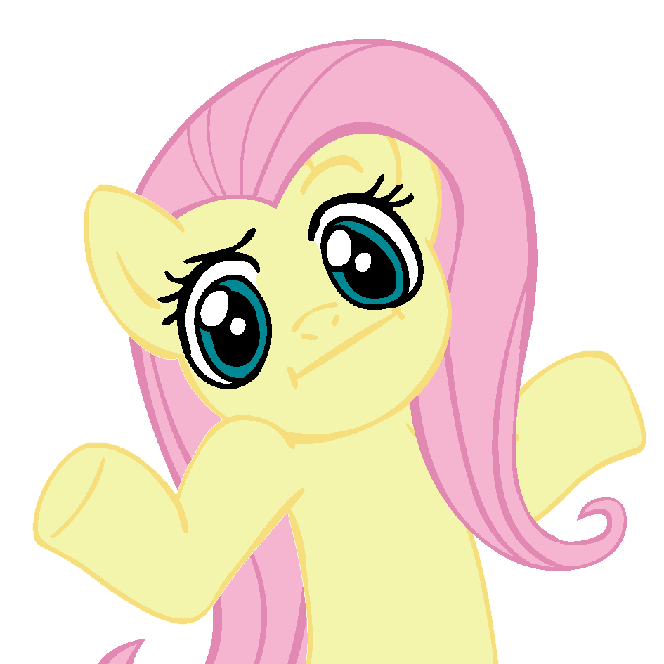 Ponies pinterest fluttershy and. Confused clipart trivia