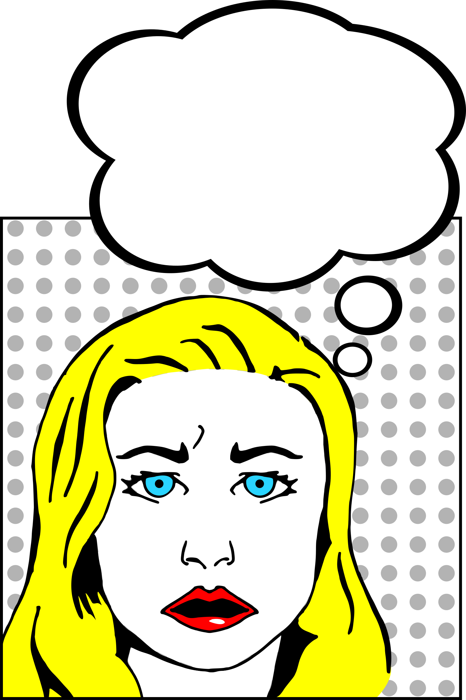 confused clipart woman