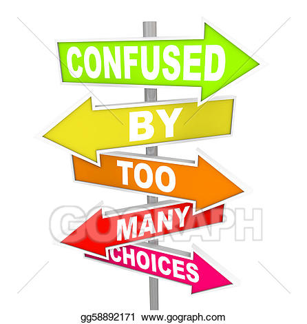 Confused clipart word. Clip art by too