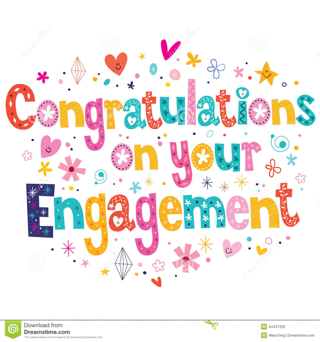 engagement clipart congrats