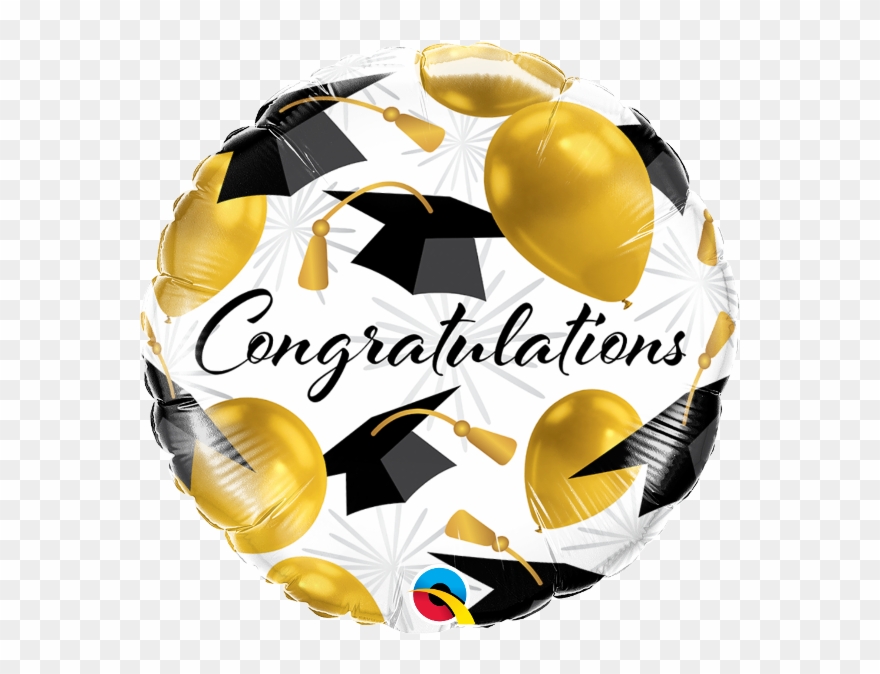 Congratulations clipart gold. Balloons qualatex 
