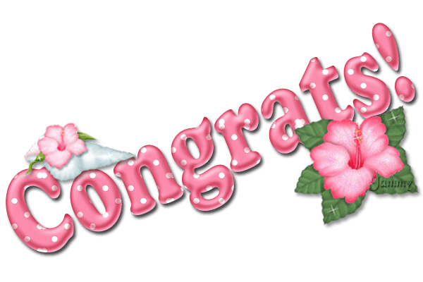Free animated download best. Congratulations clipart pink