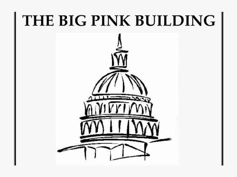 The big pink building. Congress clipart drawing