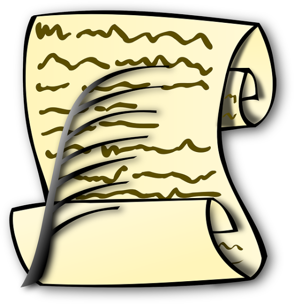 scroll clipart constitution