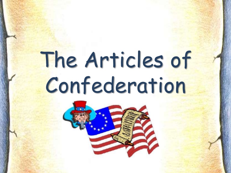 constitution clipart article confederation
