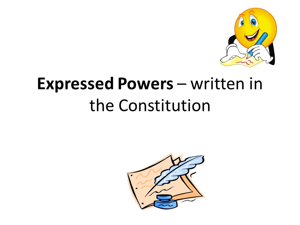 constitution clipart expressed power