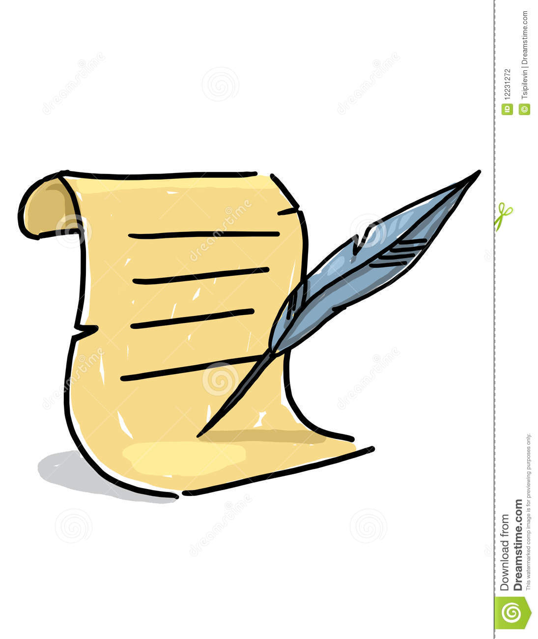 scroll clipart old fashioned
