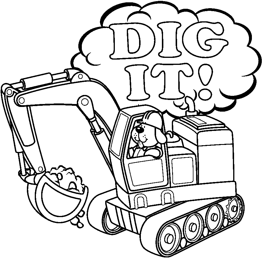 construction clipart black and white