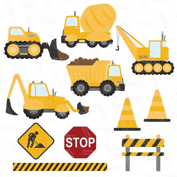 Premium yellow truck . Construction clipart construction equipment
