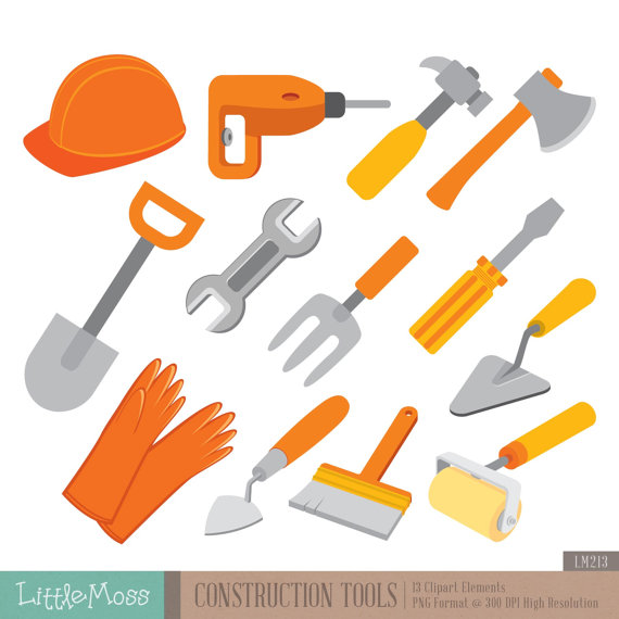 Tools digital z rd. Construction clipart construction tool