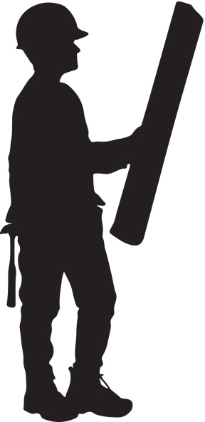 Worker clip art library. Construction clipart silhouette