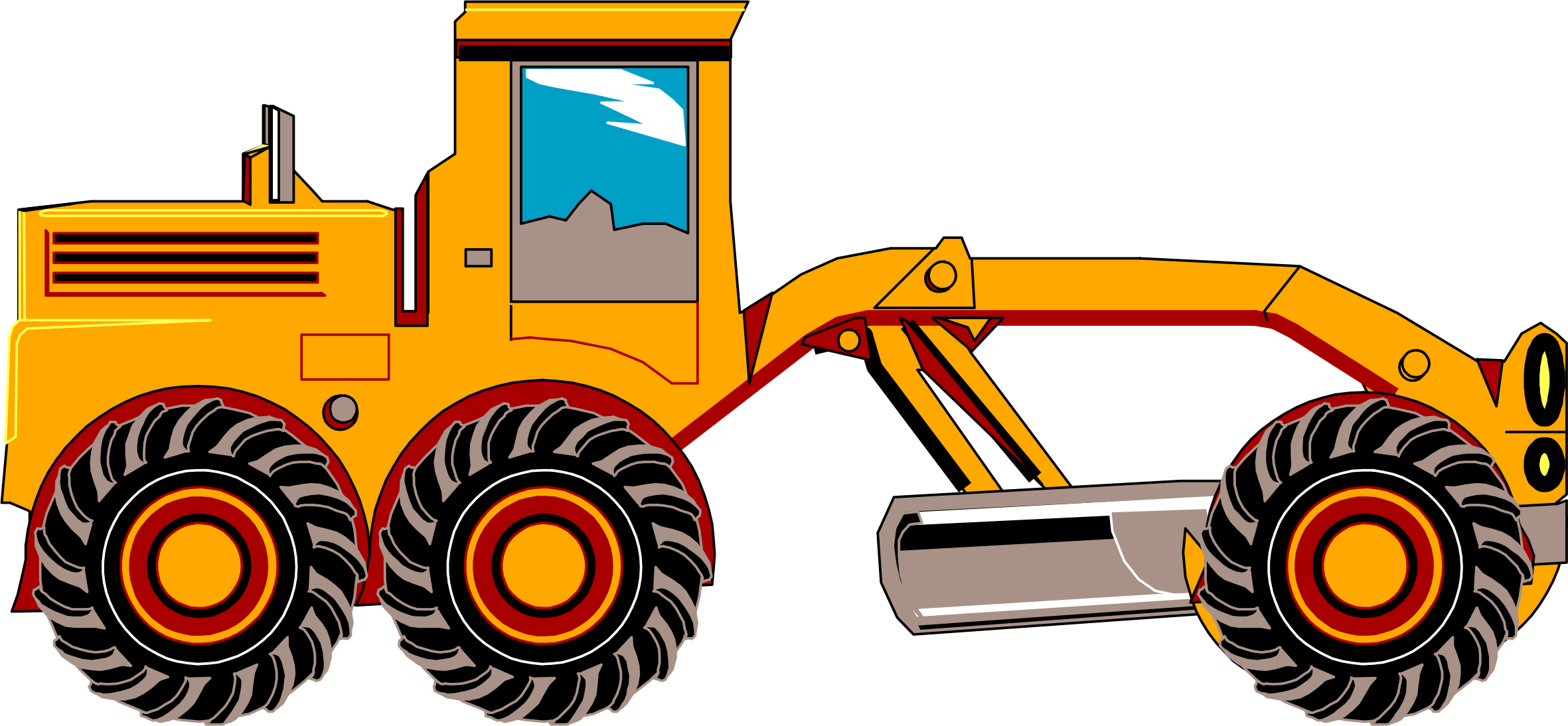construction clipart tractor