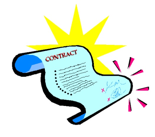 contract clipart animated
