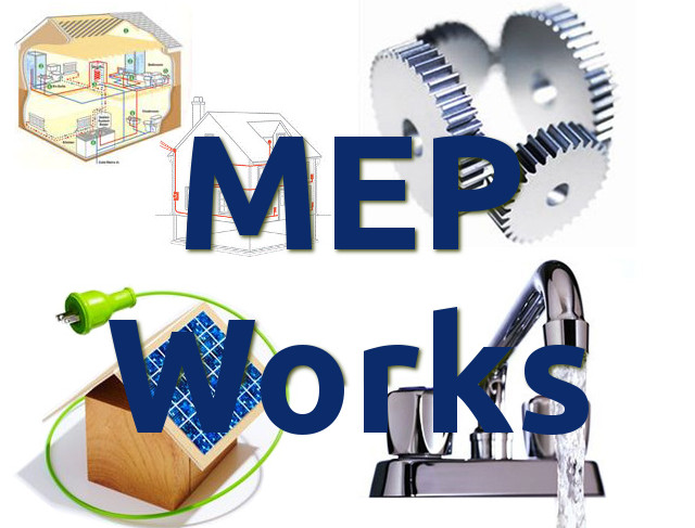 Mechanical electrical plumbing mep. Contract clipart building project