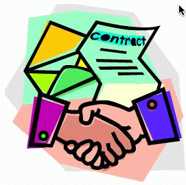 contract clipart business contract