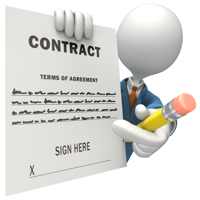 contract clipart contract signing