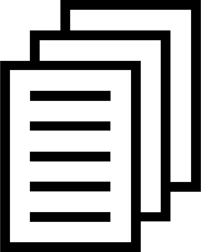 Files svg png icon. Document clipart stack papers
